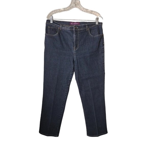 Gloria Vanderbilt Jeans Womens 16 Petite Straight Leg - Picture 1 of 9